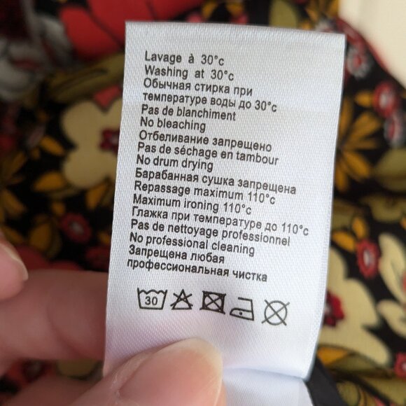 Molly Bracken - 70s Floral Patterned, peter-pan collared, short sleeved dress-M - Picture 10 of 11